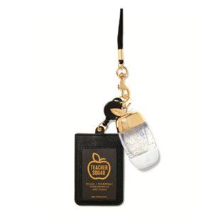 BBW Teacher Lanyard ID PocketBac Hand Gel Holder
